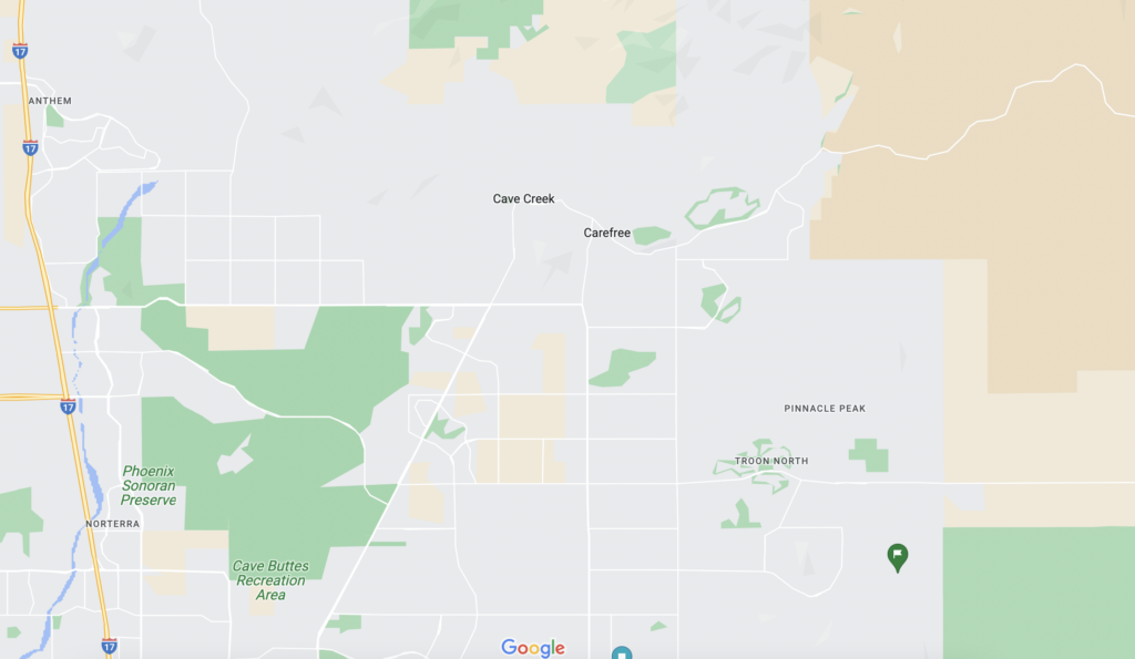 Map Of North Scottsdale